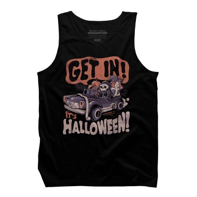 Men's Design By Humans Get In Its Halloween - Halloween Pumpkin Skull Gift By EduEly Tank Top