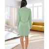 ADR Womens Sleep Shirt 100% Cotton Lightweight Night Shirt Pajama Button Down Top - 3 of 3