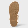 Toddler Girls' Kinsley Raffia Nautical Sandals - Cat & Jack™ Beige - 4 of 4