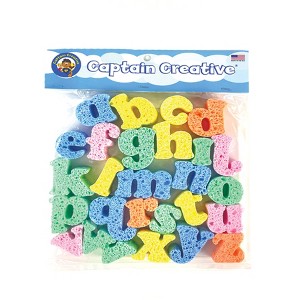 Captain Creative Super Sponges, 2", Lower Case Alphabet, 26 Pieces - 1 of 1