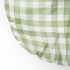 Ninola Design Watercolor Gingham Salad Green Floor Pillow - Deny Desings - 3 of 4