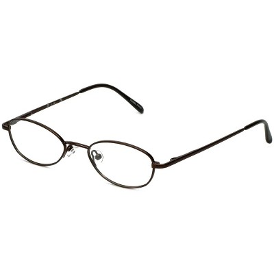 Flex Collection by Vivid FL-76 Designer Blue Light FIlter Reading Glasses in Brown 46mm +2.50 | Ladies | Oval Shape | Small Fit