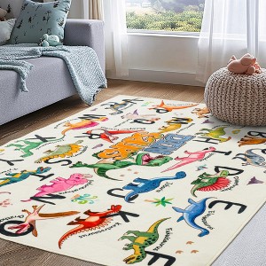 Kids ABC Educational Area Rugs For Kids Boys Girls Kindergarten Decorative Soft Crawling Floor Mats Children's Bedside Rugs - 1 of 4