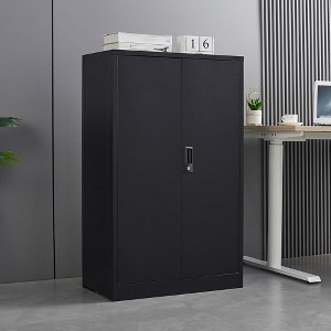 42" Metal Storage Cabinet with Locking Doors,Folding Filing Storage Cabinet with Adjustable Shelf,Lockable Storage Cabinet for Office Garage - 1 of 4