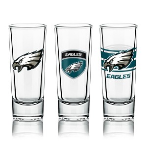 NFL Shot Glass, 6-Pack Set, with Multiple Designs - Philadelphia Eagles - 1 of 1