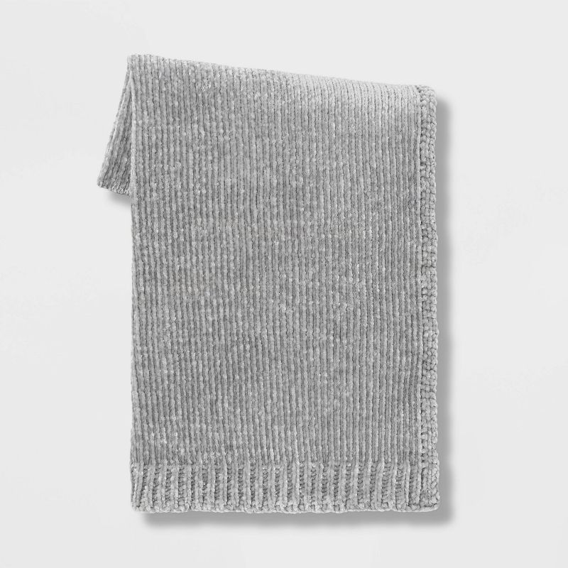 50"x60" Shiny Chenille Throw Blanket - Threshold™, 1 of 9