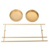 2 Tier Plant Stand Plant Holders Indoor Stand With 2 Round Trays Anti Slip Leg 33 Pound Support Metal Potted Plant Holder Shelf - 4 of 4
