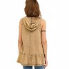 Women's Washed Hooded Top - entro - 3 of 4