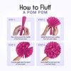 EpiqueOne 20-Piece Tissue Paper Pom Poms Party Decorations Kit - Blue, Teal, Purple, Lavender & Silver - 6", 8", 10", 12" & 14" - 4 of 4