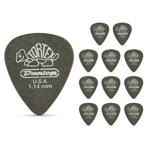 Dunlop Tortex Pitch Black Standard Guitar Picks 1 Dozen - 1 of 4