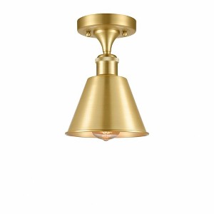 Smithfield - 1 Light Semi-Flush Mount In Industrial Style-9.5 Inches Tall and 7 Inches Wide - 1 of 1