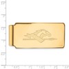 Black Bow Jewelry 14k Yellow Gold Plated Sterling Silver Longwood Lancers NCAA Money Clip - 2 of 3