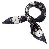 Allegra K Women's 100% Silk Floral Graphic Print Square Scarf Head Scarves Kerchief Neckerchief 21.6" X 21.6" - 2 of 3