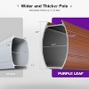 PURPLE LEAF Patio Large Cantilever Umbrella Outdoor Wood Grain Pattern Umbrella Pole Offset Umbrella Heavy Duty Sun Umbrellas for Garden Deck Pool - 4 of 4