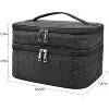 Paaaawaters makeup bag Double-layer cosmetic bag with brush bag and divider - 2 of 4