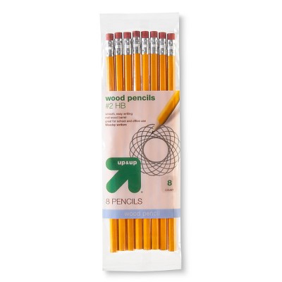 8pk #2 Wood Pencils - up & up™