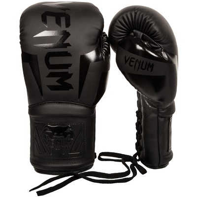 Venum Elite Long Cuff Lace Up Boxing Gloves - 12 Oz. - Matte Black : Target