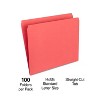 HITOUCH BUSINESS SERVICES File Folder Straight Cut Tab Letter Size Red 100/Box TR509646 - 2 of 4