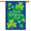 Happy Shamrocks St. Patrick's Day House Flag 40" x 28" Briarwood Lane - 2 of 4