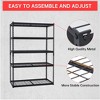GustoWave 72" H Heavy Duty Garage Shelving, Adjustable 5-Tier Storage Shelves, Industrial Metal Shelving Units, Steel Organizer Wire Rack - 4 of 4