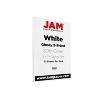 JAM Paper Glossy 2-Sided Tabloid Cardstock 80 lb. 11" x 17" White 50 Sheets/Pack (236937597) - 3 of 3