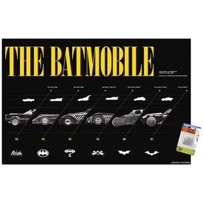 Trends International DC Comics Batman: 85th Anniversary - The Batmobiles Horizontal Unframed Wall Poster Prints