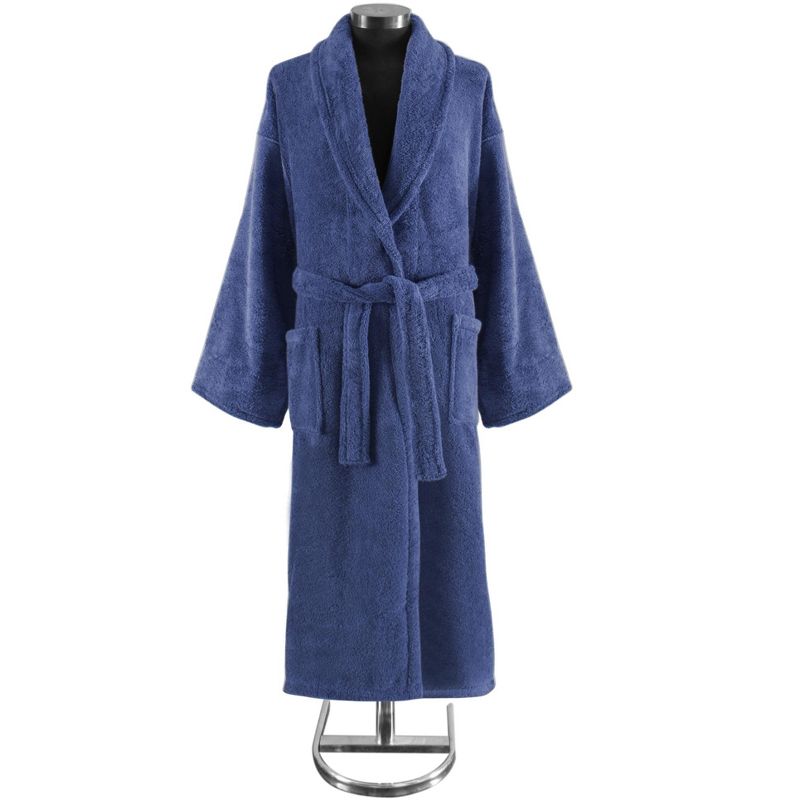 Classic Turkish Towels Adult Shawl Collar Terry Cloth Robe, 2 of 7