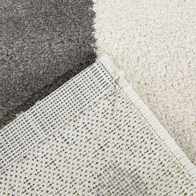 Abstract Multicolor Microfiber Stain-Resistant Area Rug 5'3"x7'
