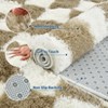 Fluffy Runner Rug Ultra-Soft Shaggy Carpet Runner with Non-Slip Backing, Modern Checkerboard Hallway Rug - 4 of 4
