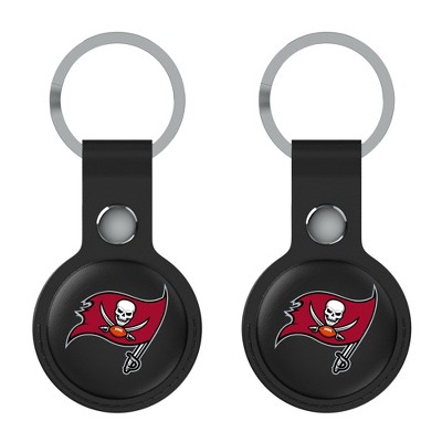 Keyscaper NFL NFC Teams Insignia Black Airtag Holder 2-Pack