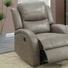 Power Recliner Chair with Leather-Like Upholstery & Metal Mechanism - 3 of 4