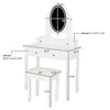 Karl Home | Vanity Desk with Touch LED Light Strip and Stool - 4 of 4