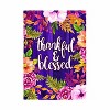 Evergreen Blessed Moire Garden Flag 12 x 18 Inches Indoor Outdoor Decor - 2 of 4