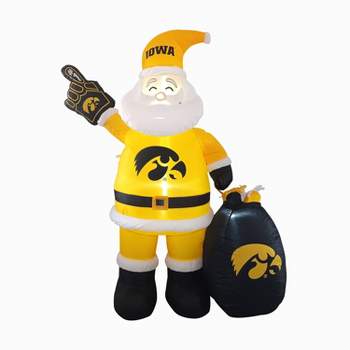NCAA Iowa Hawkeyes Inflatable Santa