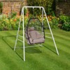 KTMBDW Hammock Chair Stand, Heavy-Duty Steel 300LBS Multi-Use Hammock Stand for Outdoor Indoor, Swing Chair not Include - 4 of 4