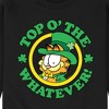 Men's - Garfield - Top O' The Whatever St. Patrick's Day Graphic Fleece Sweatshirt - 2 of 4