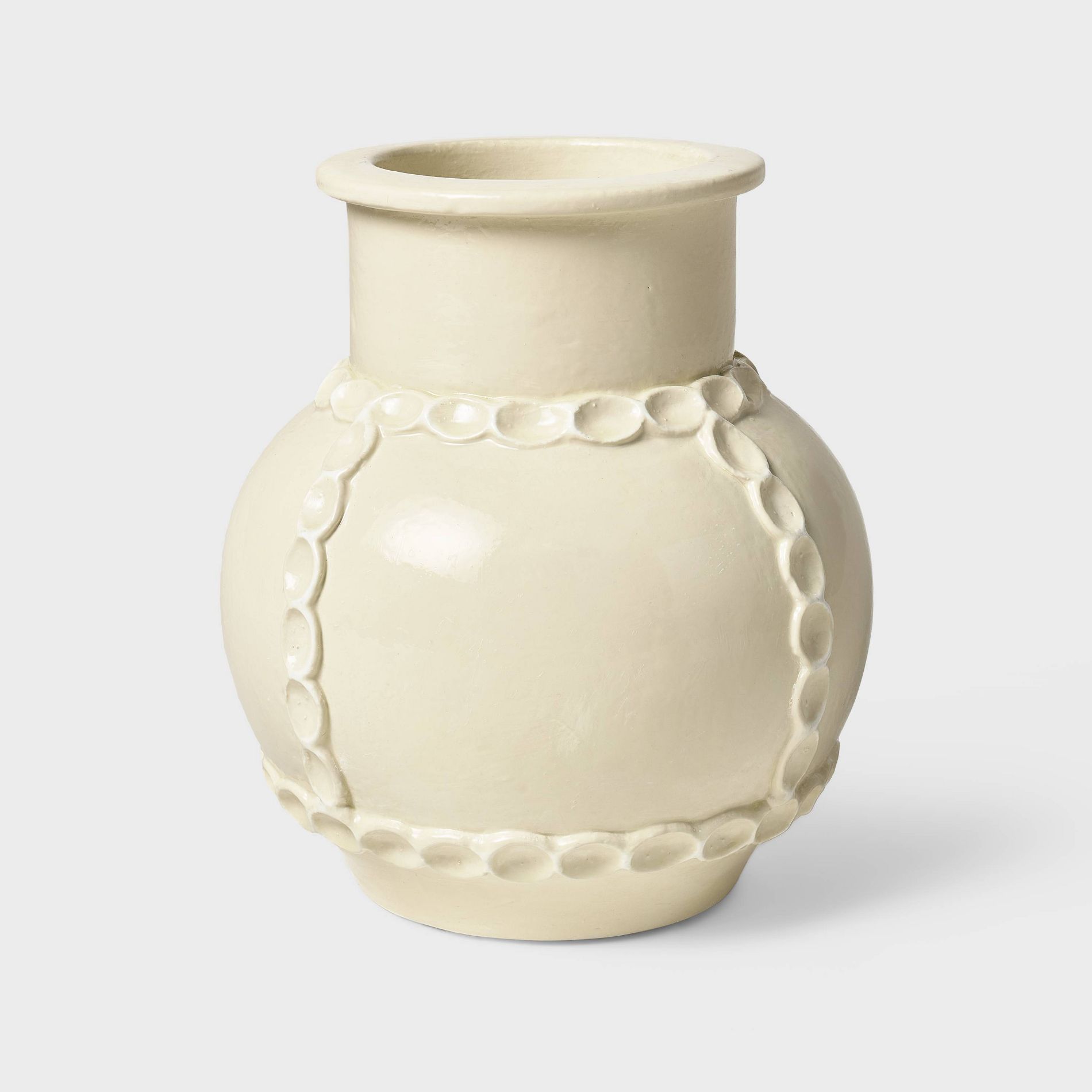 Thumb Print Ceramic Vase Short - Threshold™ a collection with @ThisOakHouse