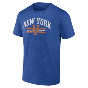 MLB New York Mets Men's Bi-Blend Short Sleeve T-Shirt - 1 of 3