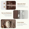 Lirago,70.9-Inch Black Walnut Hall Tree with Bench, Shoe Storage & Hooks-Durable Mudroom Entryway Organizer - 4 of 4