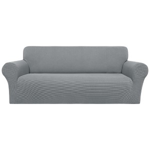 PiccoCasa 200GSM Microfiber Elastic Bottom Spandex Jacquard Fabric Stretch Sofa Slipcover - 1 of 4