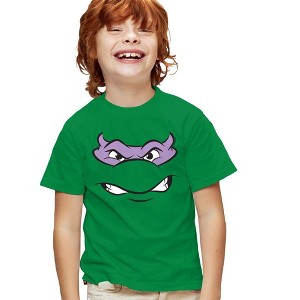 Teenage Mutant Ninja Turtles Donatello Angry Kids T Shirt For Youth, Kelly Green - 1 of 4