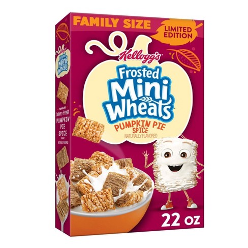 Frosted Mini Wheats Pumpkin Spice Family Size Breakfast Cereal - 22oz - Kellogg's - image 1 of 4
