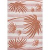 JONATHAN Y Veronica Classic Beach Stripe and Palm Leaf Indoor/Outdoor Area Rug - 2 of 4