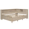 TIRAMISUBEST Twin/Full Size L-Shaped Daybed with Storage Shelves and 3 Drawers, Wooden Daybed Frame Sofa Bed with Storage Headboard - 4 of 4