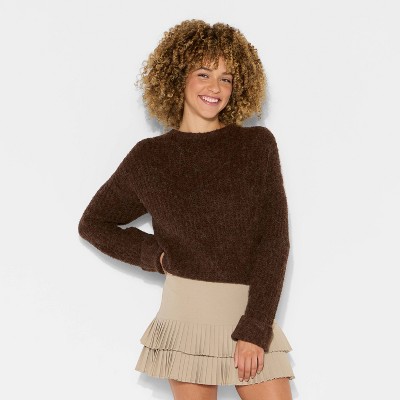 Women's Crewneck Cozy Cocoon Pullover Sweater - Wild Fable' - image 2