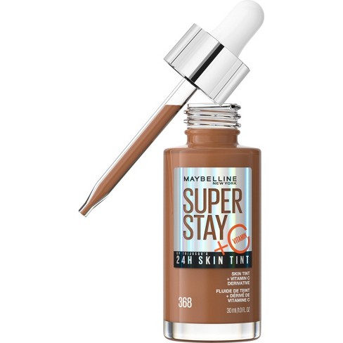 Maybelline Super Stay 24hr Skin Tint Foundation Serum With Vitamin C - 368-  1 Fl Oz : Target