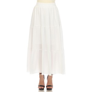 Women's Pleated Tiered Maxi Skirt - 1 of 4