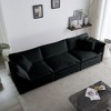 NicBex 111.5 Inch Modular Sectional Sofa with Pillows Modern Chenille Fabric 3 Seater Couch with Extra Deep Seats for Living Room - 4 of 4