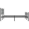 vidaXL Metal Bed Frame with Headboard/Footboard, Black, Steel, Double Bed - 81.5"x61.4"x35.4" - 4 of 4