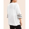 Coolmee Womens Plus Size 3/4 Sleeve Crochet Cardigan Sweaters Lightweight Oversized Knit Boho Cardigans - 4 of 4